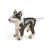 Offord & Sons | Saturno Silver Enamelled Bull Terrier Puppy Dog