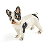 Offord & Sons | Saturno Silver Enamelled French Bulldog