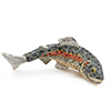 Offord & Sons | Saturno Silver Enamelled Trout Fish