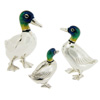 Offord & Sons | Saturno enamelled standing Ducks