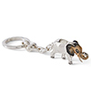 Offord & Sons | Saturno Silver Enamelled Elephant Key Ring