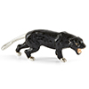 Offord & Sons | Saturno Silver Enamelled Black Panther