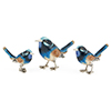 Offord & Sons | Saturno Silver Enamelled Blue Birds