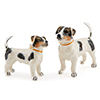 Offord & Sons | Saturno Silver Enamelled Jack Russell Dogs