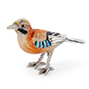 Offord & Sons | Saturno Silver enamelled Jay bird ST723