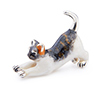 Offord & Sons | Saturno Silver Enamelled Cat / Kitten