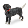 Offord & Sons | Saturno Silver Enamelled Labrador Dog