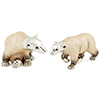 Offord & Sons | Saturno Silver Enamelled Polar Bears
