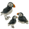 Offord & Sons | Saturno silver enamelled Puffins