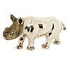 Offord & Sons | Saturno silver enamelled Baby Rhinocerous