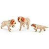 Offord & Sons | Saturno Silver Enamelled Setter Dogs