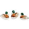 Offord & Sons | Saturno Silver Enamelled Swimming Ducks