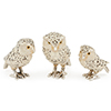 Offord & Sons | Saturno Silver Enamelled White Owls