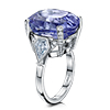 Offord & Sons | Platinum Bespoke 26.78ct Sapphire and Diamond Handmade Ring