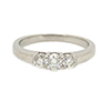 Offord & Sons | Pre-owned platinum diamond three stone ring